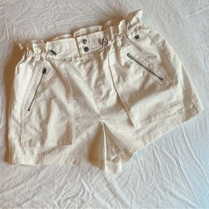 Stylish Cream Women's Shorts